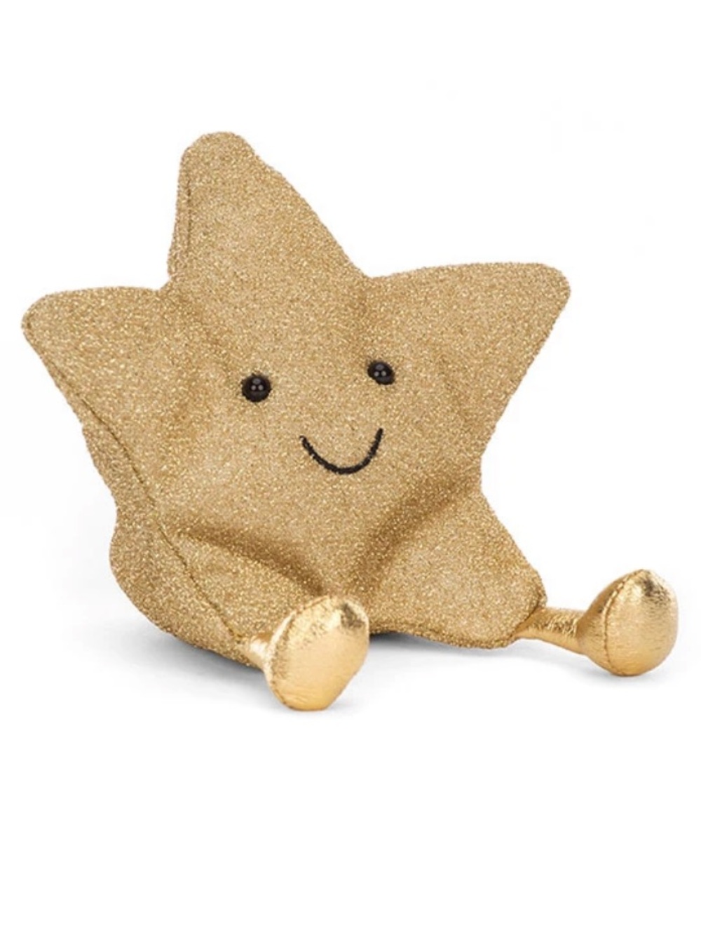 Jellycat London Amuseables Gold Glitter Star Plush